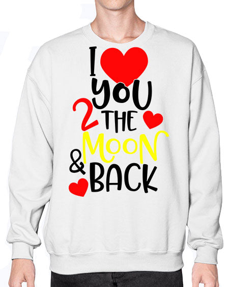 lovemoonback 3# - moon- Sweatshirt - Crew