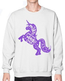 make your own magic colored 283# - unicorn- Sweatshirt - Crew