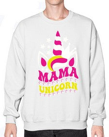 mama unicorn 285# - unicorn- Sweatshirt - Crew
