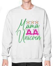 mama unicorn 288# - unicorn- Sweatshirt - Crew