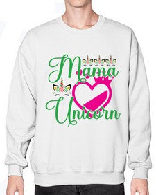 mama unicorn 292# - unicorn- Sweatshirt - Crew