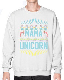 mama unicorn 293# - unicorn- Sweatshirt - Crew