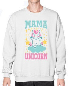 mama unicorn 294# - unicorn- Sweatshirt - Crew