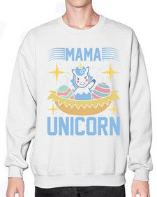 mama unicorn 295# - unicorn- Sweatshirt - Crew