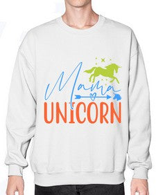 mama unicorn 297# - unicorn- Sweatshirt - Crew