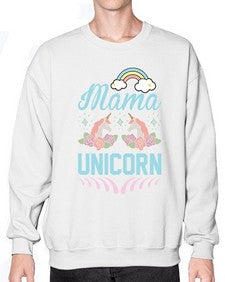 mama unicorn 301# - unicorn- Sweatshirt - Crew