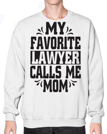my favorite lawyer calls me mom 1104# - lawyer- Sweatshirt - Crew