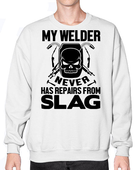my welder never 1117# - welder- Sweatshirt - Crew