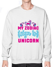 my zodiac sign is unicorn 325# - unicorn- Sweatshirt - Crew