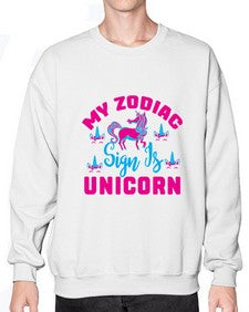 my zodiac sign is unicorn 326# - unicorn- Sweatshirt - Crew