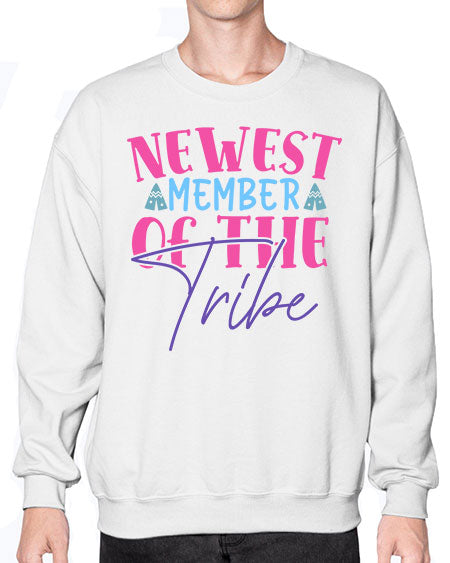 newest member of the tribe Style 166# - baby- Sweatshirt - Crew