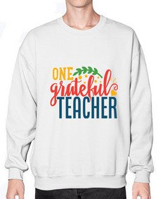 one grateful teacher Style 321# - teacher- Sweatshirt - Crew