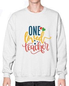 one loved teacher Style 323# - teacher- Sweatshirt - Crew