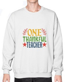 one thankful teacher Style 335# - teacher- Sweatshirt - Crew