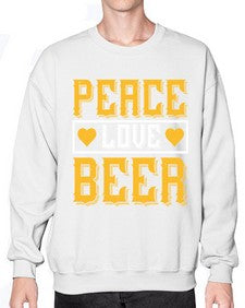 peace love beer 1475# - beer- Sweatshirt - Crew