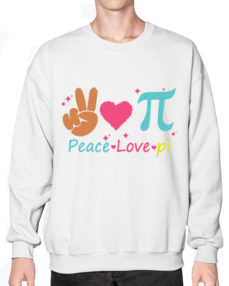 peace love pi 30# - pi- Sweatshirt - Crew