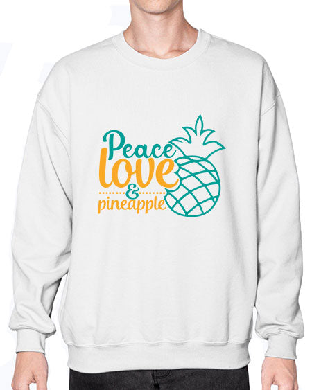 peace love pineapple Style 82# - summer- Sweatshirt - Crew