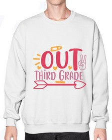 peace out third grade 646# - third grade- Sweatshirt - Crew