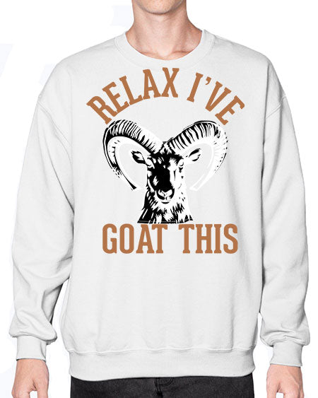 relax i’ve goat this Style 2# - goat- Sweatshirt - Crew