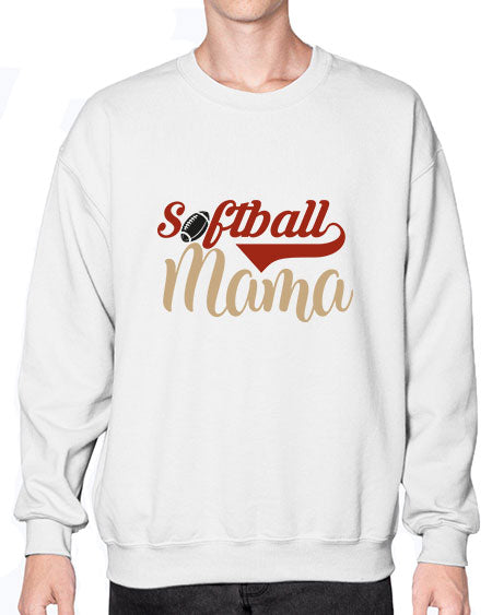softball mama 2275# - softball- Sweatshirt - Crew