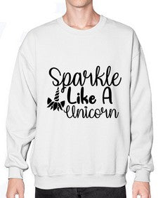 sparkle like a unicorn 417# - unicorn- Sweatshirt - Crew