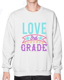 third Grade Love 968# - third grade- Sweatshirt - Crew