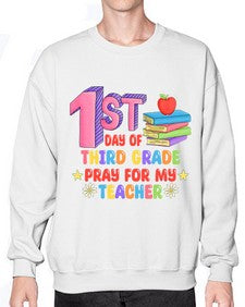 third day of third Grade 944# - third grade- Sweatshirt - Crew