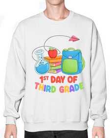 third day of third Grade 945# - third grade- Sweatshirt - Crew