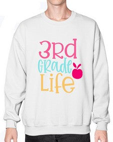 third grade life design 966# - third grade- Sweatshirt - Crew