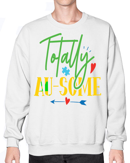 totally ausome Style 1# - autism- Sweatshirt - Crew