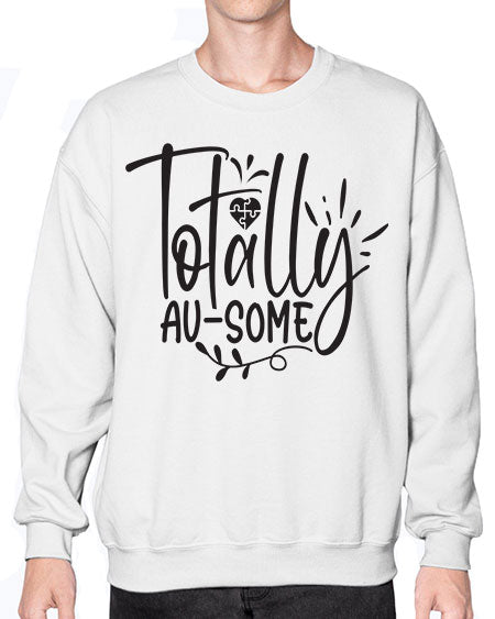 totally ausome Style 2# - autism- Sweatshirt - Crew
