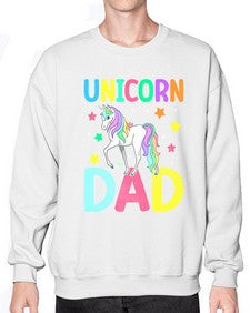 unicorn dad 454# - unicorn- Sweatshirt - Crew