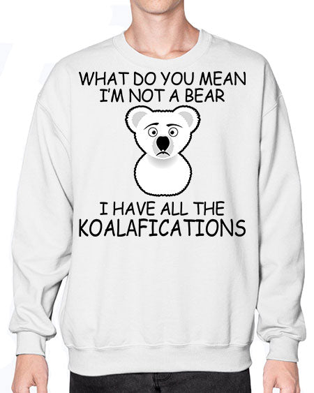 what do you mean im not a bear 287# - bears - animals- Sweatshirt - Crew