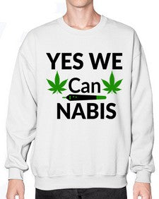 yes we cannabis 1262# - marijuana- Sweatshirt - Crew