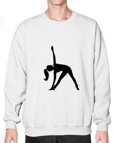 yoga pose  631# - yoga- Sweatshirt - Crew