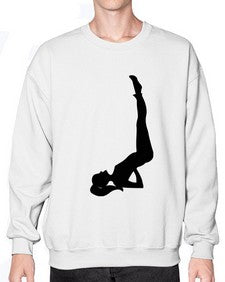 yoga pose  632# - yoga- Sweatshirt - Crew
