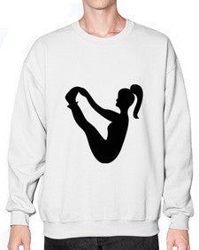 yoga pose  633# - yoga- Sweatshirt - Crew