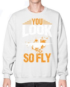 you look so fly  53# - airplane- Sweatshirt - Crew