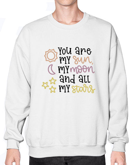 youaremysunmymoonandallmystars 1# - moon- Sweatshirt - Crew