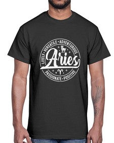 Aries 103#- aries- Cotton Tee