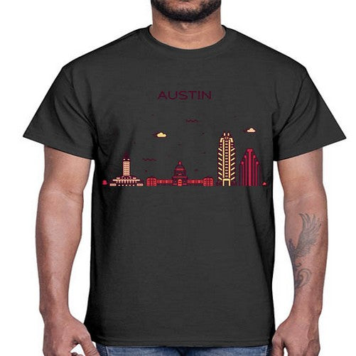 AustinTX 382#- cities- Cotton Tee