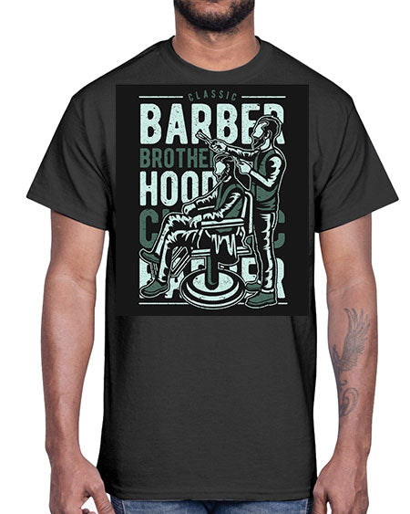 Barber Brotherhood587#- barber- Cotton Tee