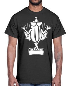 Bat hotdog 11#- cartoon food- Cotton Tee