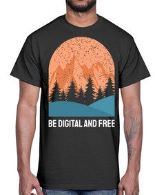 Be Digital and Free 27#- internet- Cotton Tee