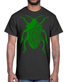 BeetleMandala 255#- mandala- Cotton Tee