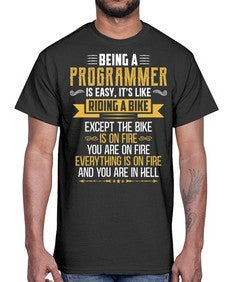 Being a Programmer 3#- computer- Cotton Tee