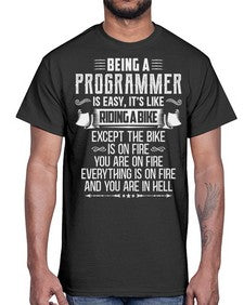 Being a Programmer 4#- computer- Cotton Tee