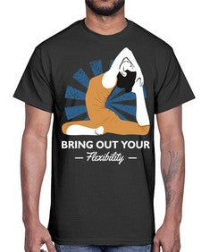 Bring Out Your Flexibility 185#- yoga- Cotton Tee