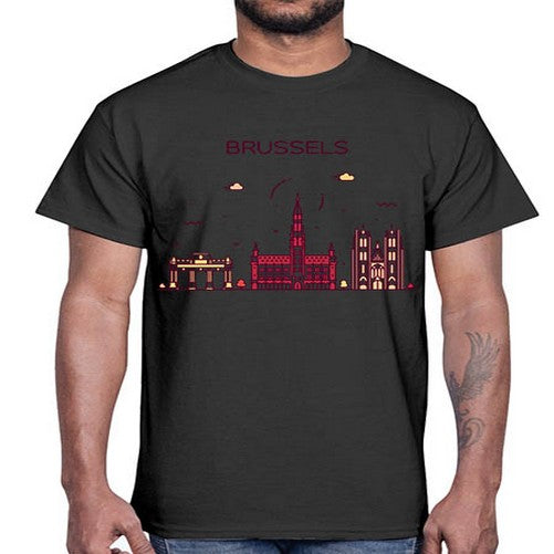 Brussels 508#- cities- Cotton Tee