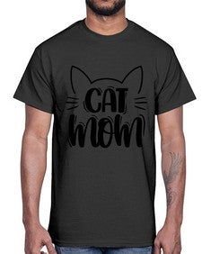 Cat Mom Style 85#- cats- Cotton Tee